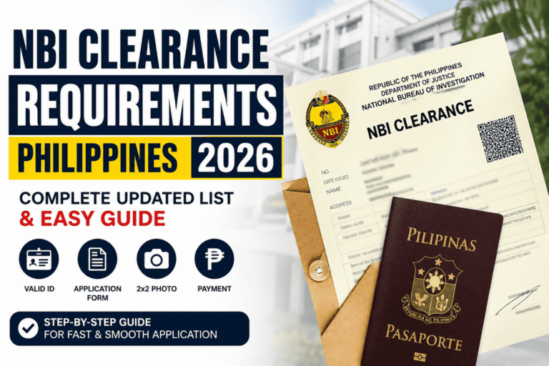 NBI Clearance Requirements Philippines 2026