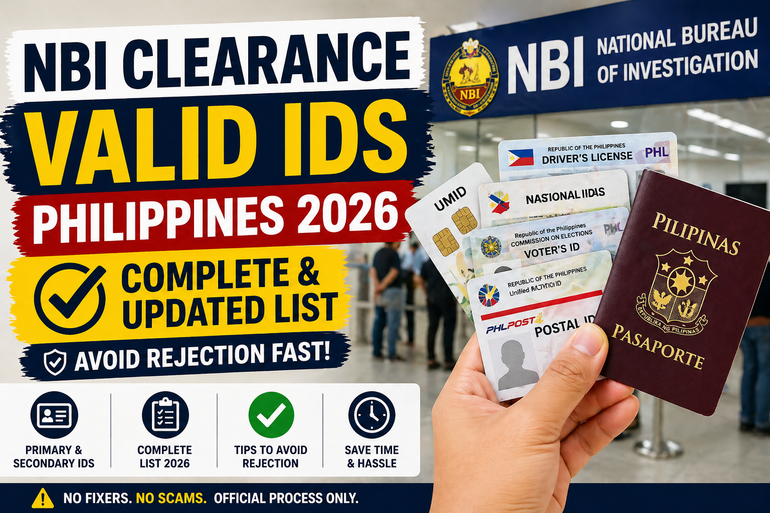 NBI Clearance Valid IDs Philippines 2026: Complete & Updated List (Avoid Rejection Fast)